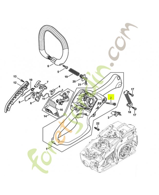 Vis d'assemblage a embase 1121-122-6600- Pièce de détachée Sithl / Vicking