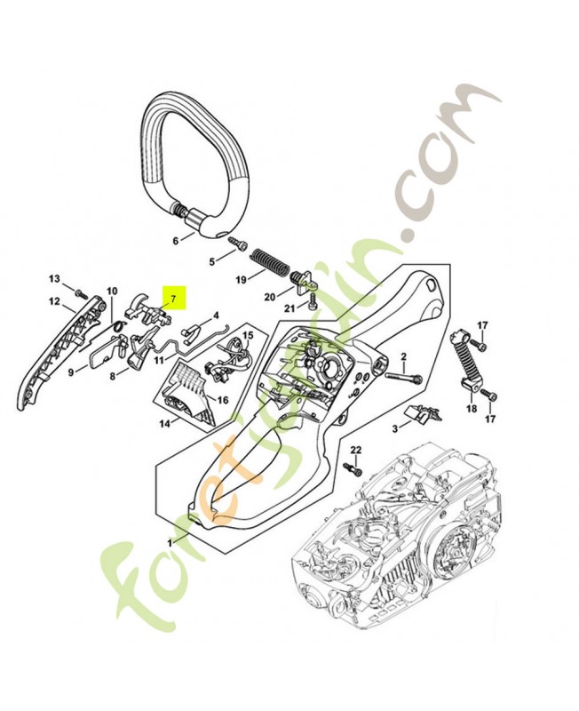 Arbre de commande 1137-182-0905- Pièce détachée Stihl Arbre de commande 1137-182-0905- Pièce détachée Stihl