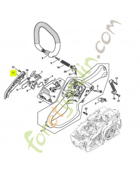 Monture de poignee 1137-791-0602 - Pièce détachée Stihl / Vicking