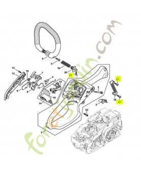 Vis cylindrique is-p5x16 9074-477-4130. Pièce de rechange Sithl