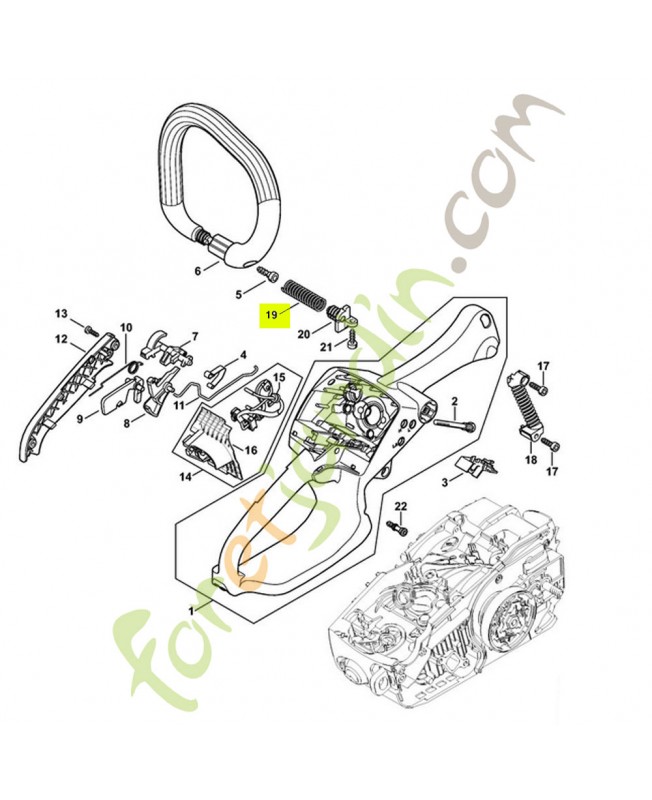 Ressort de pression 1137-791-3101. Pièce détachée Stihl Ressort de pression 1137-791-3101. Pièce détachée Stihl