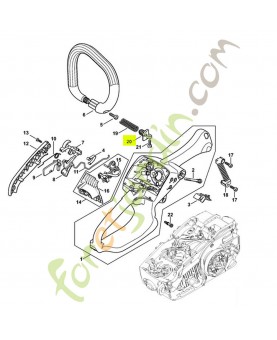 Bouchon de palier AV stihl 1137-792-2902