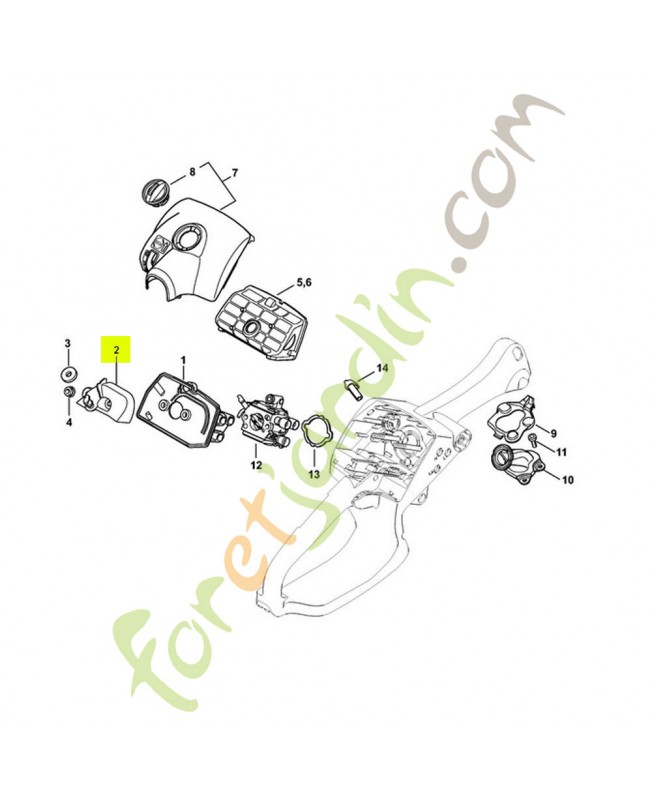 Chicane 1137-121-6901 - Pièce détachée Stihl / Vicking