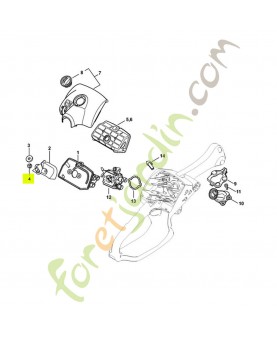 Écrou de sécurite m5 9216-261-0700. Pièce détachée Stihl