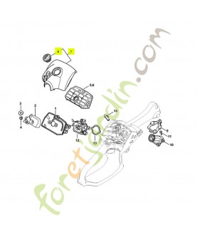 Couvercle carter carburateur 1137-140-1904- Pièce détachée Stihl / Vicking