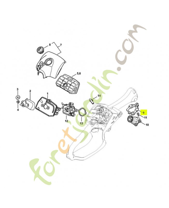 Plaque de fixation 1137-141-3301- Pièce de détachée Sithl / Vicking