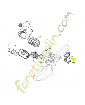 Vis cylindrique is-d 4x12 9075-478-3012. Pièce de rechange Sithl / Vicking