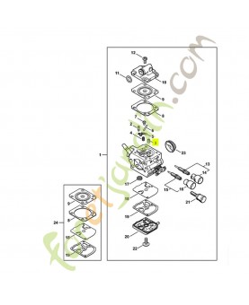 Gicleur fixe 0,37 4229-121-5603- Pièce de détachée Sithl / Vicking