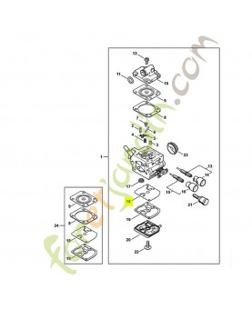 Membrane de pompe 1129-121-4800. Pièce de rechange Sithl
