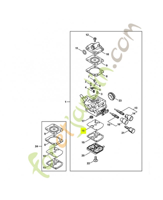 Membrane de pompe 1129-121-4800. Pièce de rechange Sithl