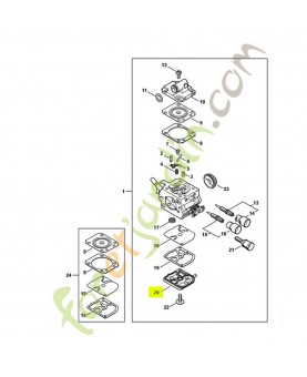 Couvercle de pompe 1137-125-0200- Pièce détachée Stihl