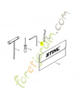 Tournevis 5x120x70 Stihl Réf 0812-370-1000