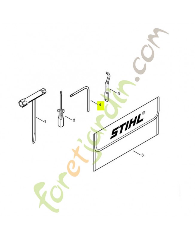 Tournevis 5x120x70 Stihl Réf 0812-370-1000