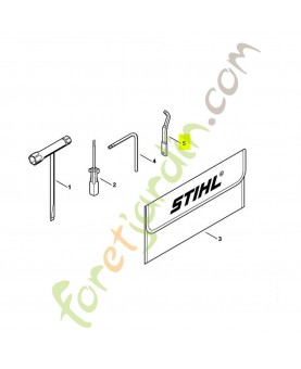 Reglette de butee 0000-893-5905- Pièce détachée Stihl / Vicking