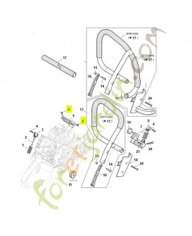 Vis cylindrique is-m 5x16 9022-341-0983. Pièce détachée Stihl
