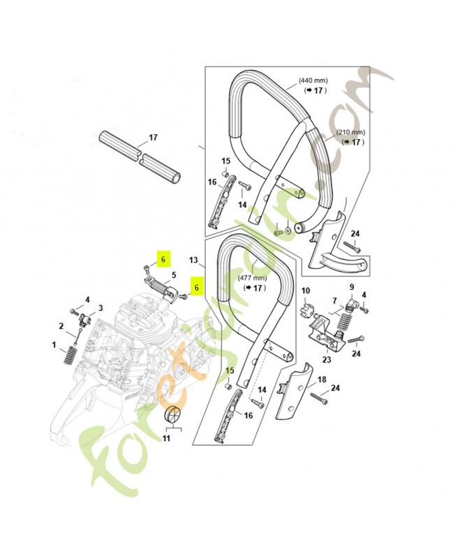 Vis cylindrique is-m 5x16 9022-341-0983. Pièce détachée Stihl