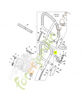 Butoir annulaire Silent bloc Stihl Ref : 1135-791-2800