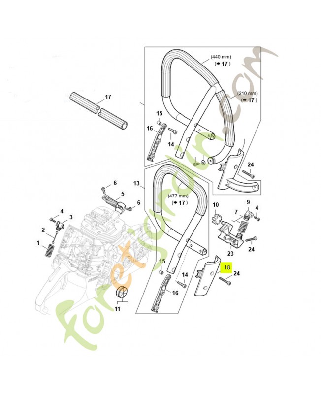 Recouvrement 1144-791-7500 - Pièce détachée Stihl
