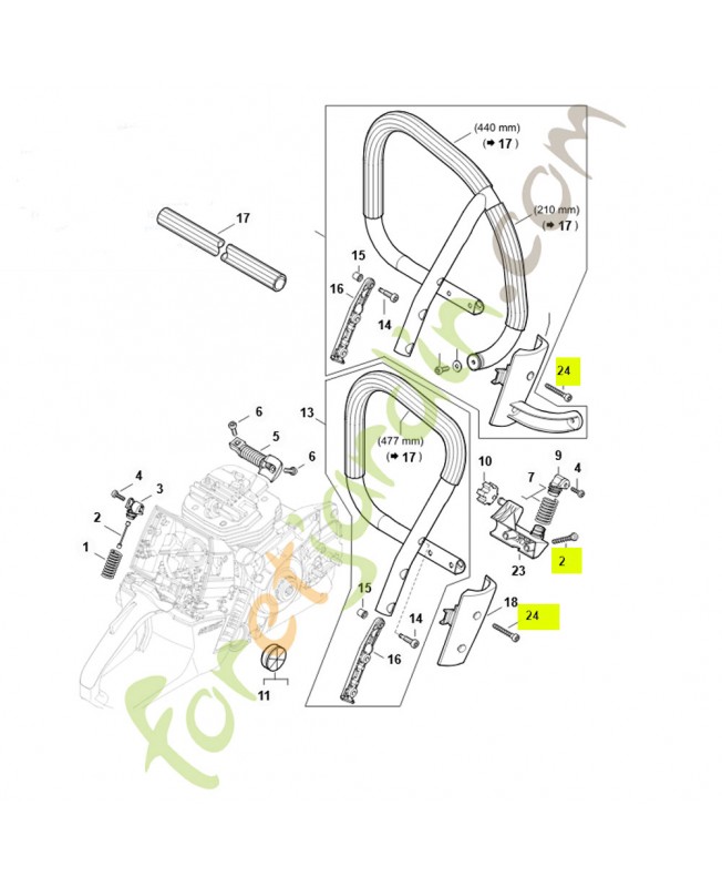 Vis cylind. is-p 6x40 9074-478-4705- Pièce de détachée Sithl / Vicking