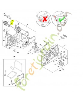 Bouchon du réservoir 0000-350-0533 d'huile