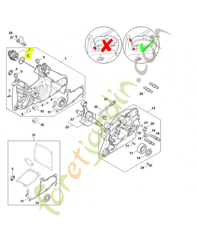 Bouchon du réservoir 0000-350-0533 d'huile
