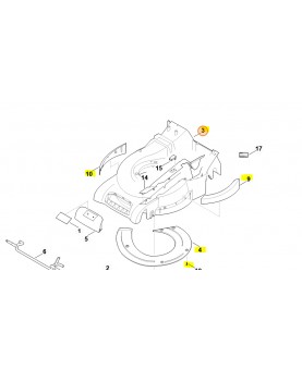 Carter complet 6340-700-8511. Pièce détachée Stihl / Vicking