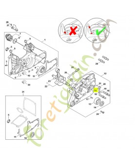 Soupape 1128-640-9100. Pièce détachée Stihl / Vicking