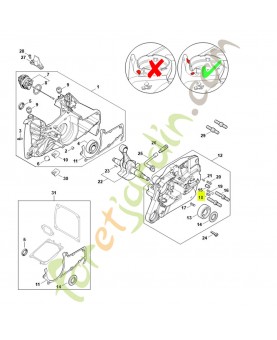 Boulon 1128-162-5200. - Pièce détachée Stihl / Vicking