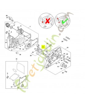 Tuyau d'huile 1122-647-9400. Pièce détachée Stihl / Vicking