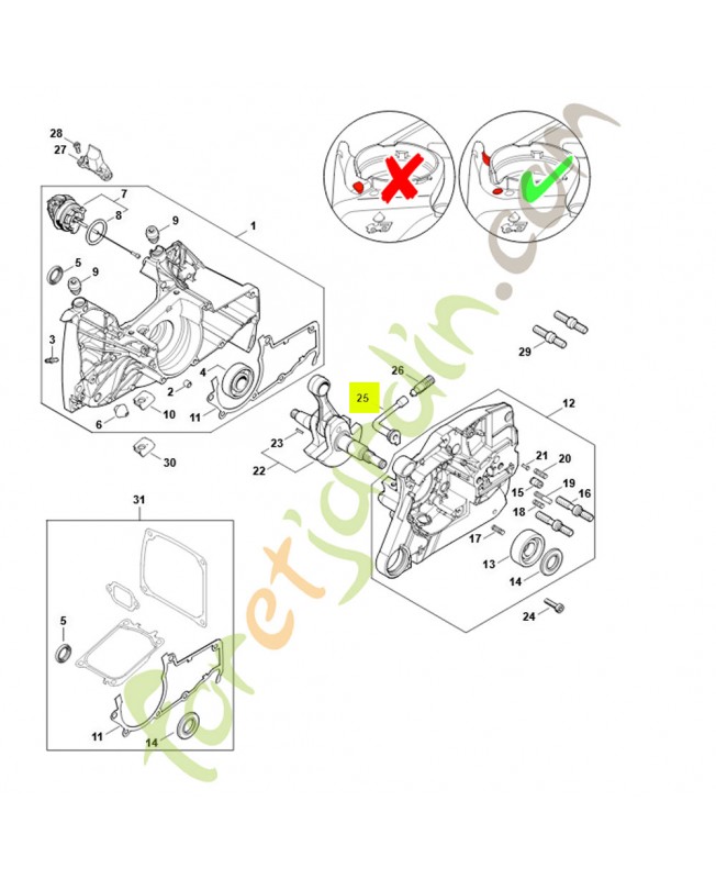 Tuyau d'huile 1122-647-9400. Pièce détachée Stihl / Vicking