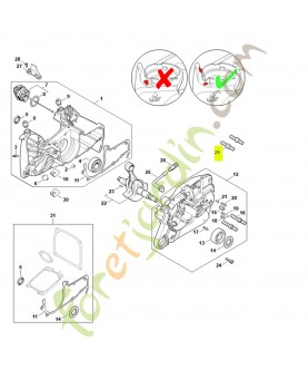 Vis embase m8 0000-664-2413- Pièce détachée Stihl / Vicking
