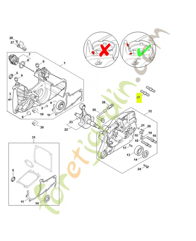 Vis embase m8 0000-664-2413- Pièce détachée Stihl / Vicking Vis embase m8 0000-664-2413- Pièce détachée Stihl / Vicking