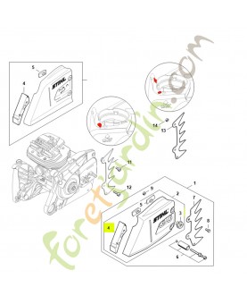 Pièce de protection 1135-656-1500. Pièce détachée Stihl / Vicking