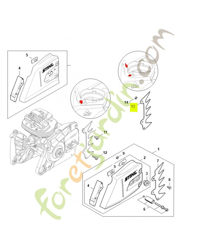 Griffe 1122-664-0505- Pièce détachée Stihl Griffe 1122-664-0505- Pièce détachée Stihl