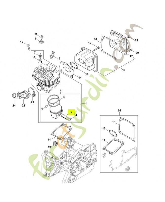 Axe de piston 12x8x35 1144-034-1500- Pièce de détachée Sithl Axe de piston 12x8x35 1144-034-1500- Pièce de détachée Sithl