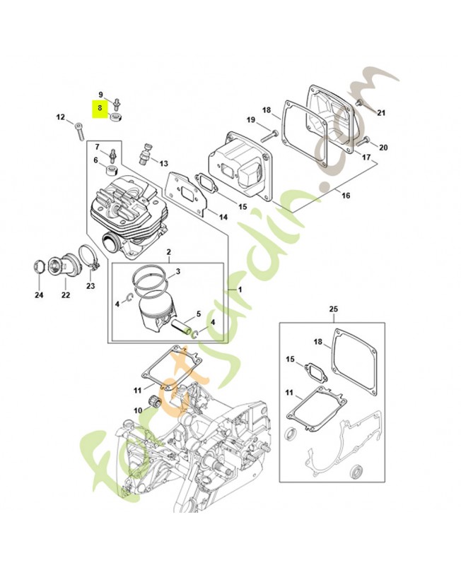 Douille 1135-028-1002- Pièce détachée Stihl / Vicking