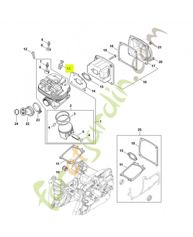 Soupape de décompression 1124-020-9401 stihl Soupape de décompression 1124-020-9401 stihl