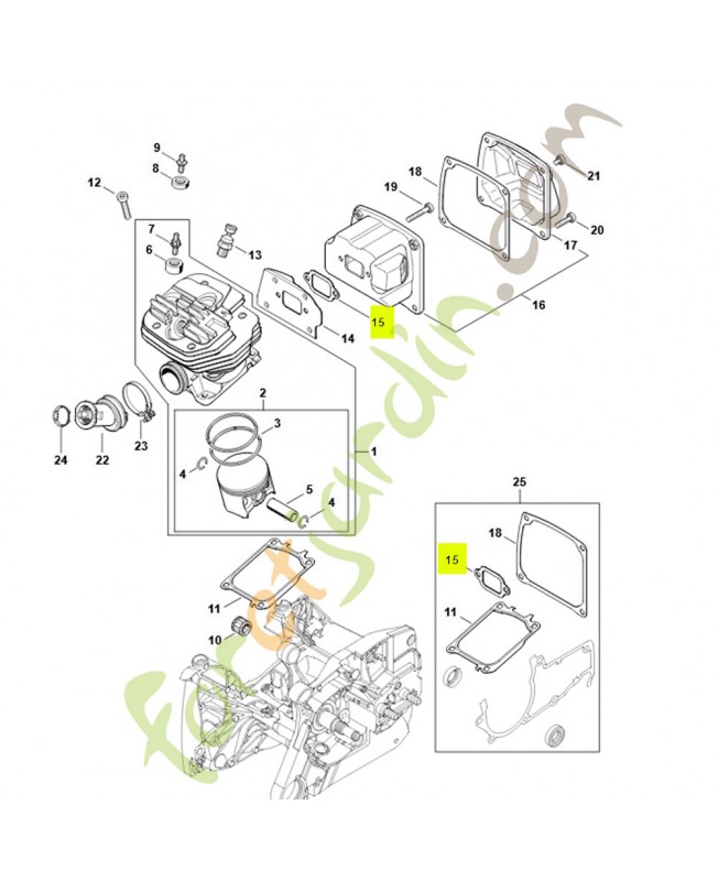 Joint de silencieux 1144-149-0600- Pièce détachée Stihl / Vicking Joint de silencieux 1144-149-0600- Pièce détachée Stihl / Vicking