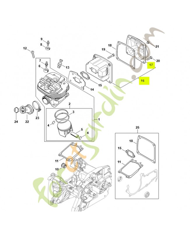 Silencieux 1144-140-0600- Pièce détachée Stihl / Vicking Silencieux 1144-140-0600- Pièce détachée Stihl / Vicking