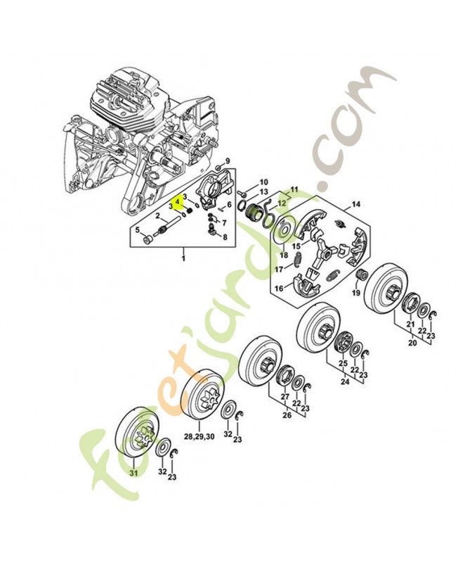 Ressort 0000-997-0629. Pièce de rechange Sithl / Vicking