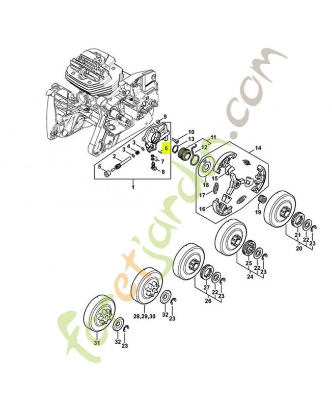 Cheville de serrage 2 x 10 9380-620-1090 - Pièce de détachée Sithl