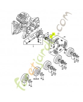 Vis sans fin 1144-640-7101. Pièce détachée Stihl