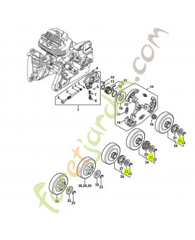 Rondelle diam.27 mm 0000-958-1032- Pièce détachée Stihl
