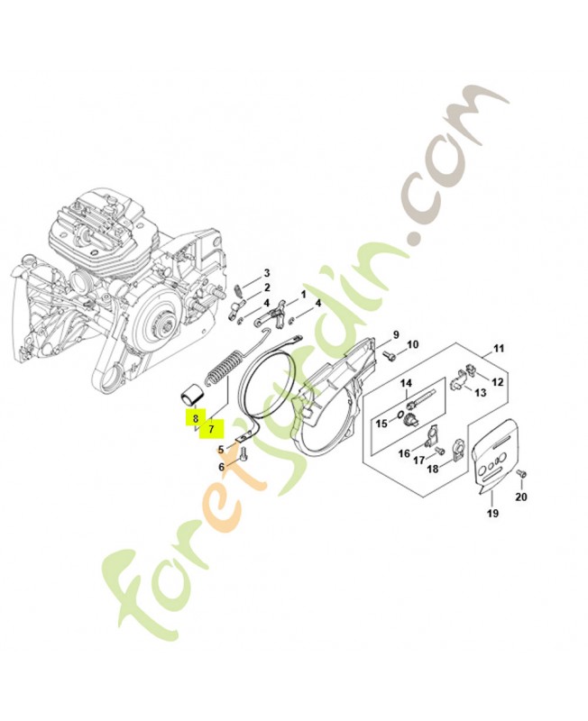 Ressort de tension 1144-160-5500- Pièce détachée Stihl / Vicking Ressort de tension 1144-160-5500- Pièce détachée Stihl / Vicking