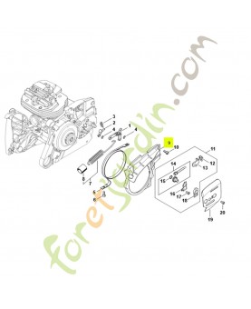 Couvercle 1144-021-1100. Pièce détachée Stihl / Vicking