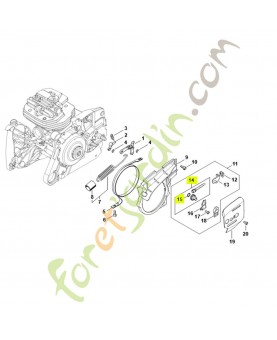 Jeu de pignon droit / vis de tension1125-007-1021. Pièce détachée Stihl / Vicking