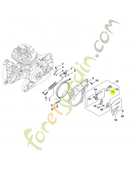Coulisse de tension 1125-640-1900. Pièce détachée Stihl