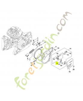 Tôle de recouvrement 1122-664-2200. Pièce détachée Stihl / Vicking