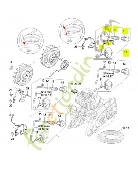 Module d'allumage 1144-400-1309 - Pièce détachée Stihl / Vicking