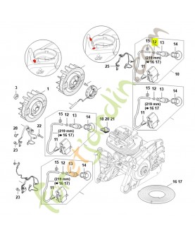 Ressort coudé 0000-998-0604. Pièce détachée Stihl / Vicking